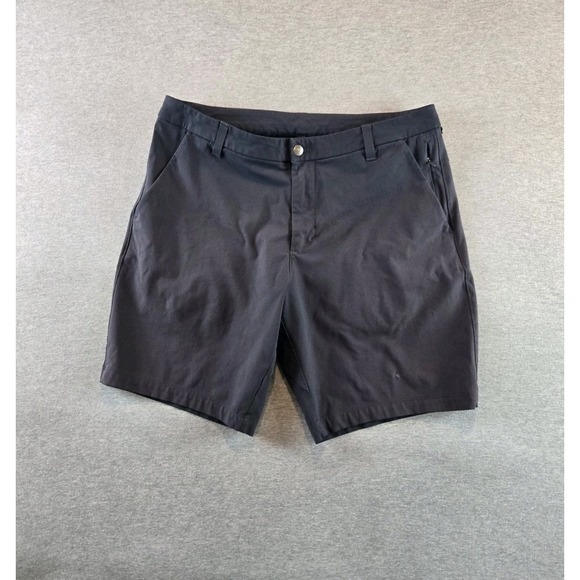 Lululemon Commission Shorts Men's Size 34 Black Slim ABC 9" Inseam Warpstream - Picture 1 of 11